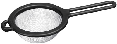 GastroMax Küchensieb, feinmaschig, Durchm.: 80 mm, schwarz