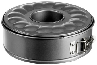 GastroMax Springform-Set mit 2 Böden, Karbonstahl, 240 mm