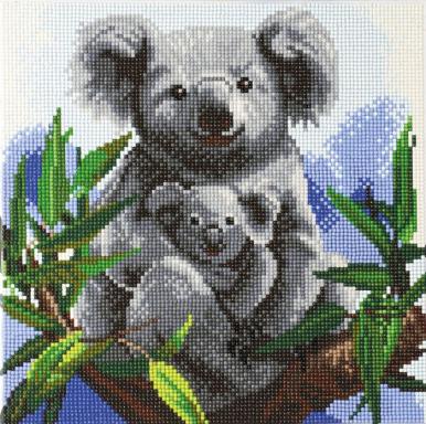 Crystal Art Leinwandbild Koalas
