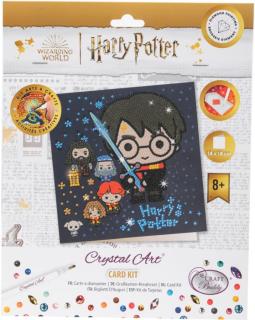 Crystal Art Grußkarte Harry Potter 18x18