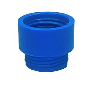 Zubehör/Ersatzteil: Adapter für Andreas Innensechskantsystem zur Verwendung von Haug Stiel mit Achtkanntsystem | blau 34,5 mm x Ø 40 mm