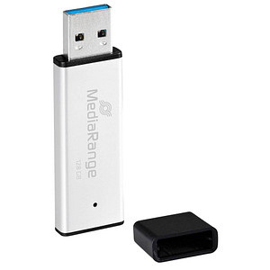 MediaRange USB-Stick MR1902 silber, schwarz 128 GB