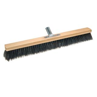 Saalbesen  60 cm, Körper: Holz, Borsten: Rosshaar | mit Stielhalter Metall