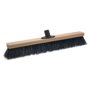 Saalbesen  50 cm, Körper: Holz, Borsten: Rosshaar | mit Stielhalter Kunststoff 