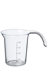 plast team Messbecher "Palermo", 0,2 Liter, transparent