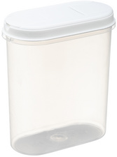 plast team Trockenvorratsdose Margerit, 2,4 Liter, weiß