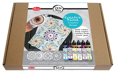 ViVA DECOR Zen-Pen Farbset "Kreative Pause", 21-teilig