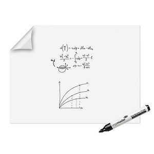 Magic-Chart Whiteboard Folie 90x120 cm Elektrostatische XL-Schreibblätter,