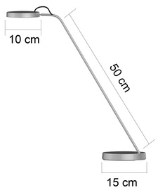 UNiLUX LED-Tischleuchte EYELIGHT, silber
