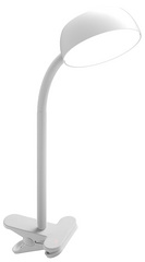UNiLUX LED-Klemmleuchte SAMY, flexibler Arm, weiß