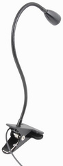 UNiLUX LED-Klemmleuchte SNOKE, flexibler Arm, schwarz