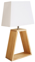 UNiLUX LED-Tischleuchle DUNE, weiß / Holz