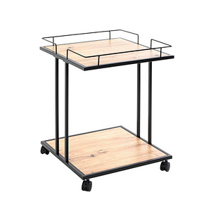 HAKU Möbel Beistelltisch Holz schwarz, braun 45,0 x 45,0 x 60,0 cm