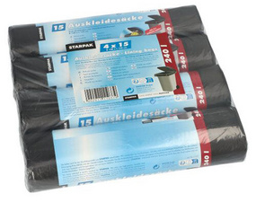 PAPSTAR Mülltonnen-Innensack, schwarz, 240 Liter