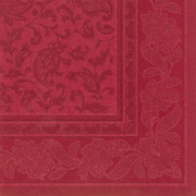 PAPSTAR Servietten "ROYAL Collection Ornaments", bordeaux