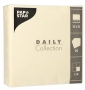 PAPSTAR Lunch-Servietten, 320 x 320 mm, 3-lagig, champagner
