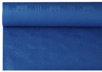 PAPSTAR Damast-Tischtuch, (B)1,2 x (L)8 m, dunkelblau