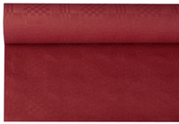 PAPSTAR Damast-Tischtuch, (B)1,2 x (L)8 m, bordeaux
