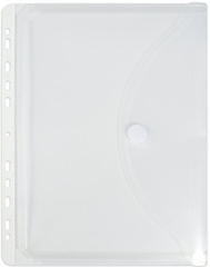 ELBA Prospekthülle mit Dehnfalten, DIN A4, PP, 0,2 mm genarbt, transparent