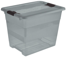 keeeper Aufbewahrungsbox "cornelia", 24 Liter, crystal-grey