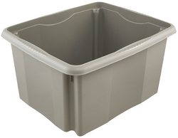 keeeper Aufbewahrungsbox "emil eco", 24 Liter, stone grey