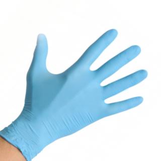 Einweghandschuhe Nitril, puderfrei, blau, "Solution Next pf blue" | 200 Stück/Box nicht steril, AQL 1,5, Größe L>>Abverkauf