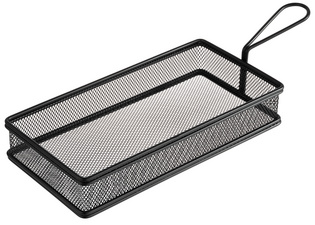APS Servier-Frittierkorb SNACKHOLDER, 260 x 130 mm, schwarz