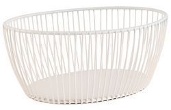 APS Brot- und Obstkorb SVART, oval, 200 x 150 mm, weiß