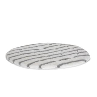Maschinenpad/Mikrofaserpad 406 mm - 16'' | weiß mit grauen Streifenzur Unterhaltsreinigung auf strukturierten Böden