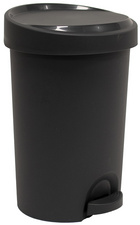 EDA Tret-Abfallbehälter Stepy, 15 Liter, PP, anthrazit