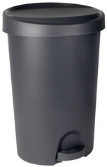EDA Tret-Abfallbehälter Stepy, 45 Liter, PP, anthrazit
