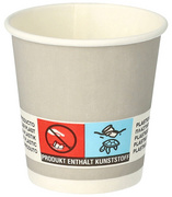 PAPSTAR Papp-Trinkbecher "pure" Shot, 5 cl, grau