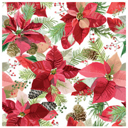 PAPSTAR Weihnachts-Motivservietten "Winter Poinsettia"