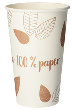 PAPSTAR Papp-Trinkbecher "pure" ZERO, 0,2 l, beige/creme