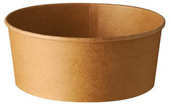 PAPSTAR Salatschale "pure", rund, 1.300 ml, braun