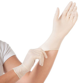 HYGOSTAR Latex-Handschuh "GRIP", S, weiß, puderfrei