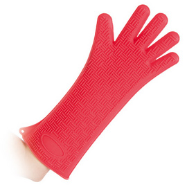 HYGOSTAR Silikon-Handschuh HEATBLO CKER, rot, Länge: 350 mm (6495276)