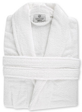 HYGOSTAR Bademantel mit Schalkragen, Größe XL, aus Baumwolle