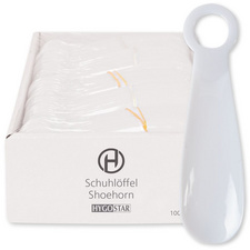 HYGOSTAR Schuhlöffel, aus PET, weiß, einzeln verpackt