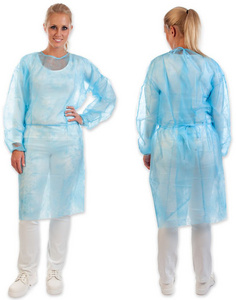 HYGOSTAR PP-Kittel mit Armgummi, blau, L