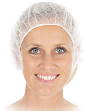 franz mensch unisex Baretthauben weiß Einheitsgröße 100 St.