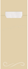 HYGOSTAR Bestecktasche Classic, 1/8-Falz, creme/weiß, 520er