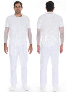 HYGONORM Besucherkittel Light mit Druckknöpfen, weiß