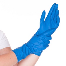 HYGOSTAR Chemikalien-Schutzhandschuh High Risk, blau, S