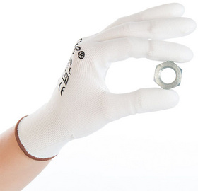 HYGOSTAR Arbeitshandschuh Ultra Flex Finger, weiß, XL