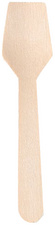 NATURE Star Holz-Eislöffel, Länge: 96 mm, natur, 100er