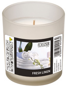 FLAVOUR by Gala Duftkerze im Glas "Fresh Linen