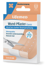Lifemed Wund-Pflaster "Classic", hautfarben, 1000 mm x 60 mm