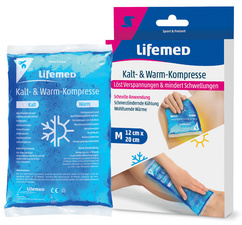 Lifemed Kalt-/Warm-Kompresse, 140 x 130 mm, blau