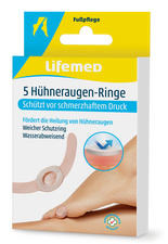 Lifemed Hühneraugen-Ringe, hautfarben, 5er